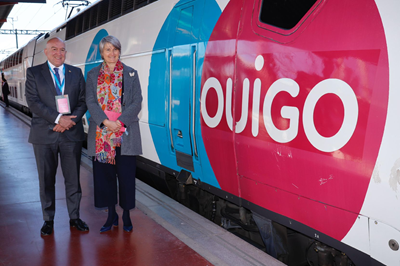 El operador de alta velocidad francés, OUIGO, inauguró el trayecto de la línea Madrid-Segovia-Valladolid